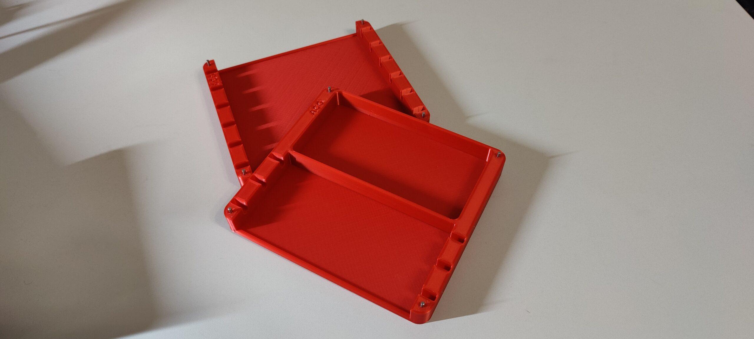 Stapelboxen für Rundschleifstäbe (2 Stück), rot